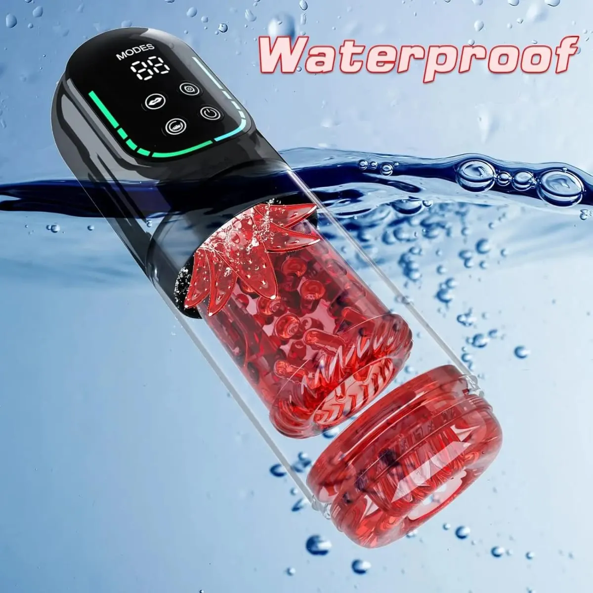 Wireless App Control Male Stroker - 8 Mode Oral Lick Simulation Napakahusay na Thrust Function USB Rechargeable Mini Compact Size