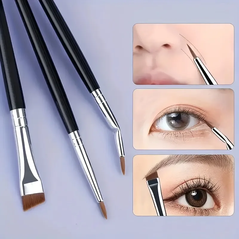 7Pcs Precision Detail Makeup Brushes Set Ultra Thin Eyebrow Lower Lash Eyeliner Eye Makeup Brush — image 4