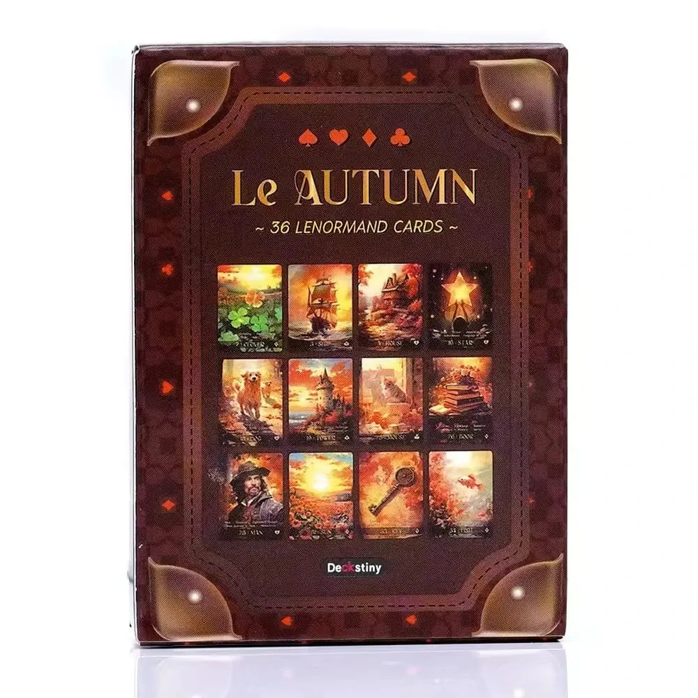 Nouveau Le Tarot d'automne 36 cartes Lenormand, jeu de société, fournitures de fête amusantes et délicates, cadeau de fête en famille, nouvelle collection