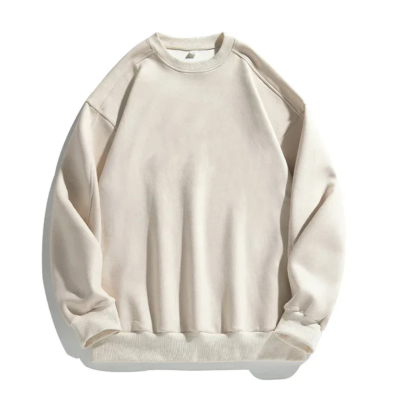 Sweat-shirt à manches longues pour homme, vêtement de marque violet, col rond, Baggy, décontracté, en daim, automne-hiver, 2026 — image 8