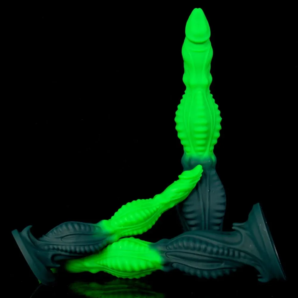 Oieffur Huge Alien Tentacle Butt Plug Fantasy Anal Dildo Rear Stimulator Adult Sex Toy Waterproof Silicone Strong suction cup