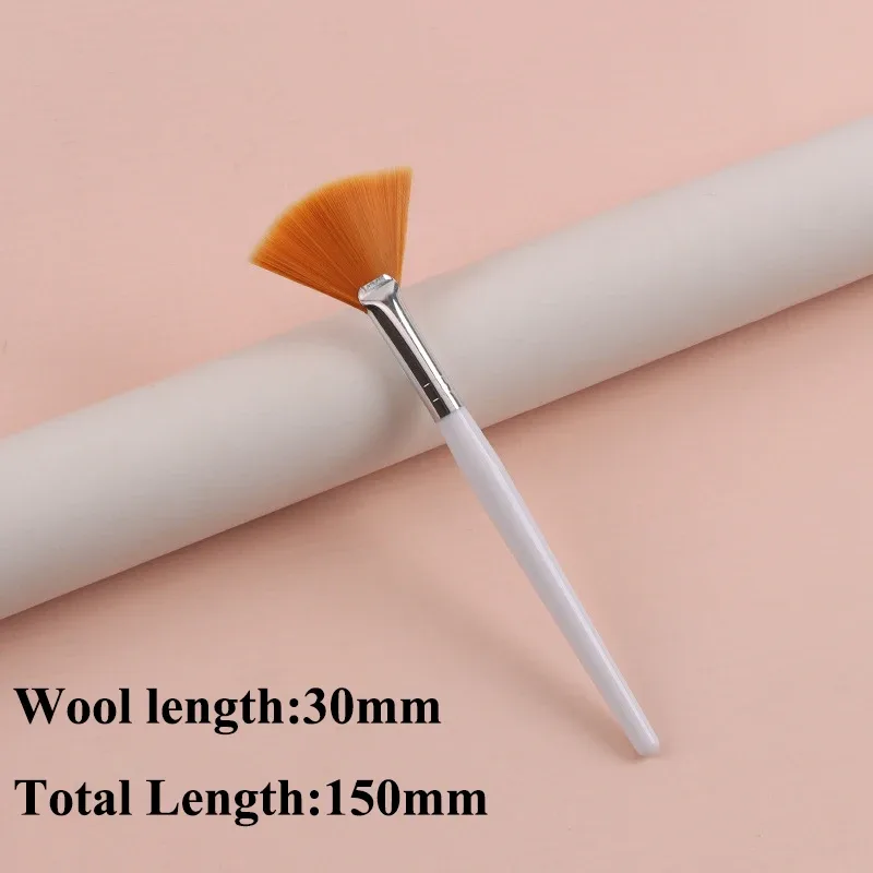 Praktikal na Facial Brushes Fan Makeup Brushes Portable Mask Brush Mga Cosmetic Tool para sa Babae Flexible Facial Soft Mask Applicator — image 22