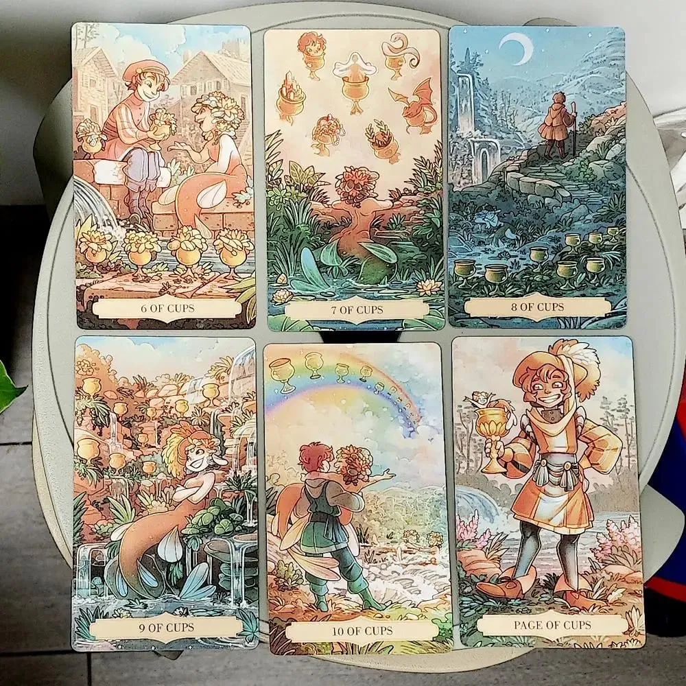 Once Upon A Time Tarot Deck 80 Pcs Tarot Cards (na may 2 Espesyal na Card) 12*7cm Sa Rigid Box — image 5