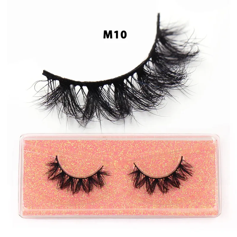 Short Natural 3D Mink Lashes Fluffy Wispy Fake Eyelashes Crisscross False Lashes Eyelash Extension Makeup — image 16