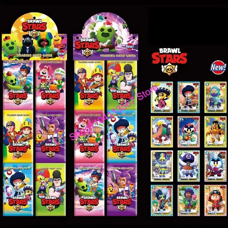 Brawl Stars Random Collect Card Anime Figures Collection Cards Battle Carte Game Entertainment Rare Trading Cards Kid Gift
