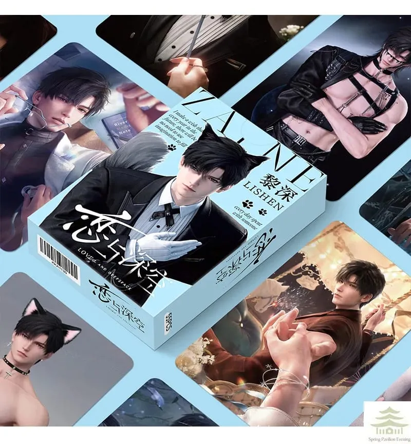 55Pcs Lomo Cards Set HD Aesthetic Character Art‑Print Cards Collectible Decorative Cards Christmas Gift for Game Fans