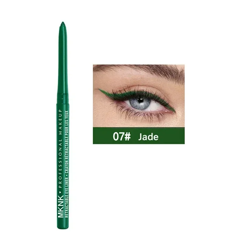8 Colors Waterproof Black Eyeliner Gel Pencil Smudge-Proof Long-Lasting Beginner-Friendly Eye Makeup High Pigment Eye Liner Pen