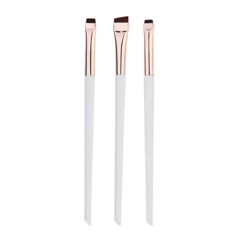 3/6/9/12Pcs Angled Eyeliner Brush Micro-Fine Tip for Brows & Cut Crease Vegan Professional Makeup Brushes