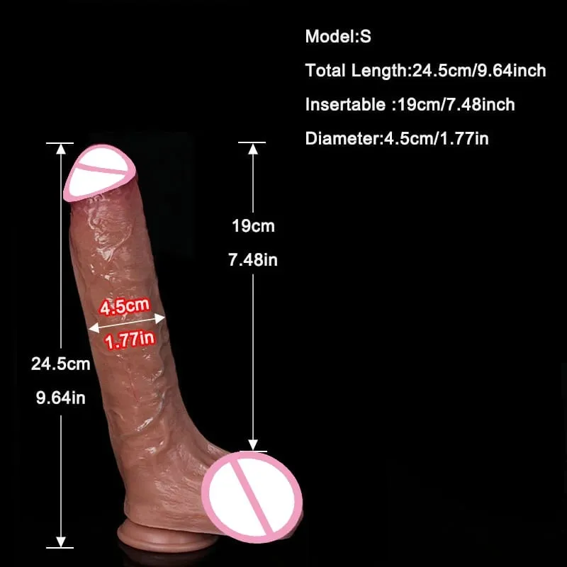 Realistic 4Sizes Soft Big Dildo Double Silicone Suction Cup Penis Couples Masturbation Soft Cock Woman Man Anal Adult Sex Toy