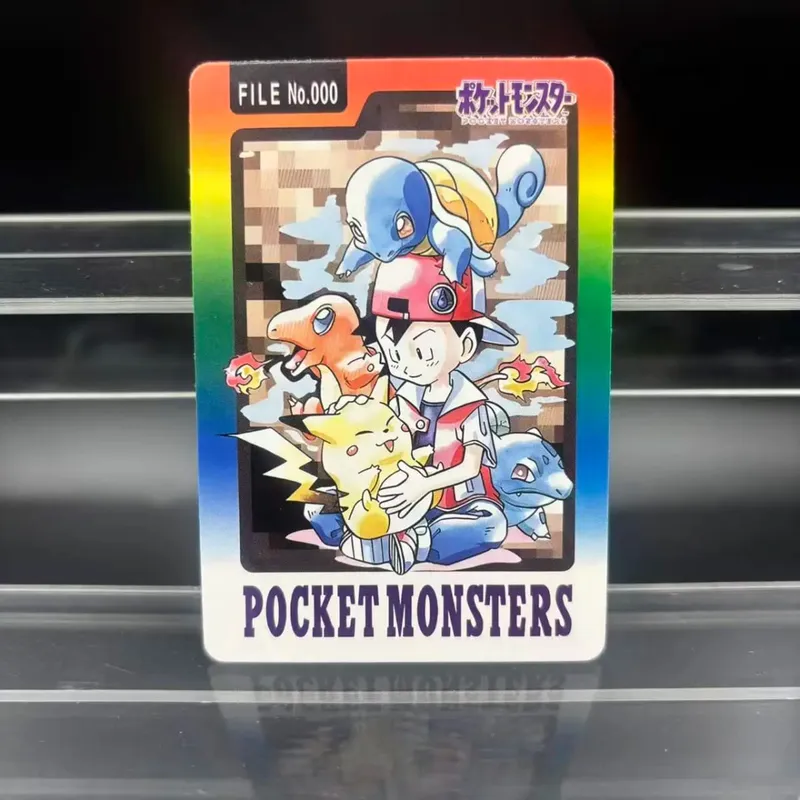153pcs 1997 POCKET MONSTERS Blastoise DIY Self Made Single Card Classic Game Anime Card Gift Toy