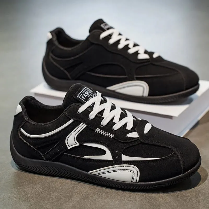 Retro Casual Sneakers for Men | Classic Low-Top Trainers with Contrast Stitching — image 4
