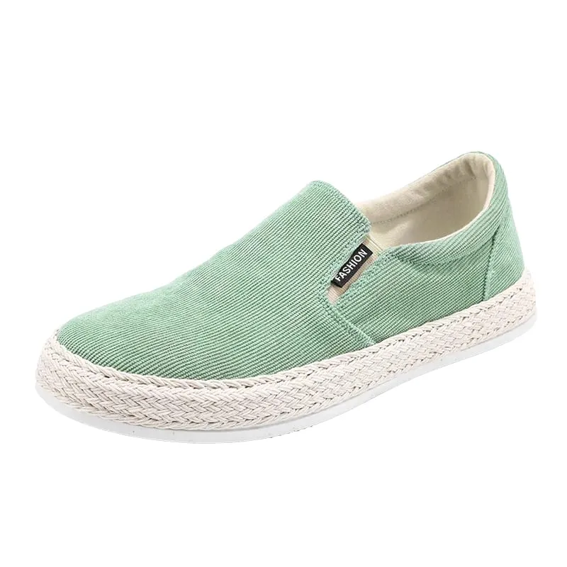 Man's Sneakers Canvas Flat Fisherman Linen Cloth Sneakers Shoes Male Summer Casual Shoes for Men Loafers 2025 Walking Shoes Male