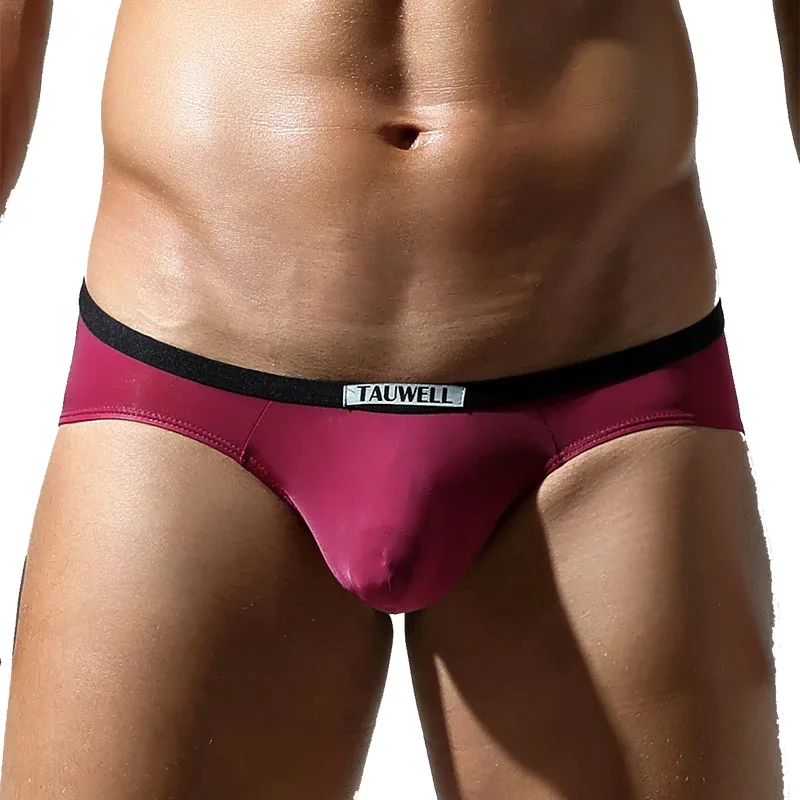 Men's Low-Rise U-Pouch Ice Silk Thin Breathable Transparent Men's Briefs
