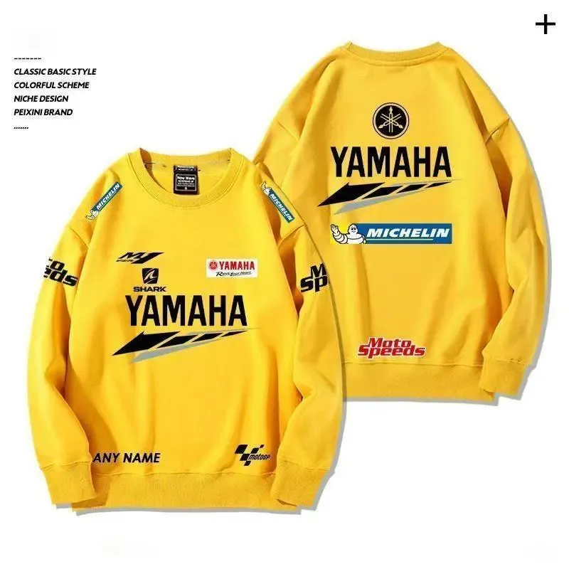 Yamaha 2026 Spring outdoor street cotton men's hooded pullover long-sleeved motorcycle riding jacket loose women's sportswear GP