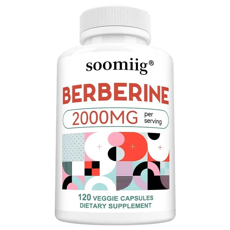 2000 Mg Berberine Supplement Capsules Supports Metabolism Regulates Blood Sugar Levels and Enhances The Immune System