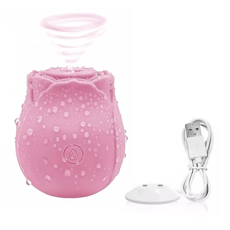 New Sucking Vibrator Rose Sex Toy 10 Irresistible Modes Clitoral Sucker Nipple Stimulation Toy Female Vibrator Couple Sex Toy