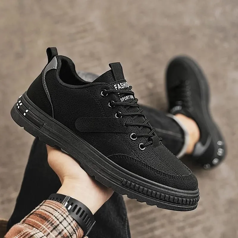 Men's Vulcanized Shoes Winter Casual Sneakers Comfortable Work Shoes for Men Breathable Soft Sole Safety Shoes Men Work Footwear