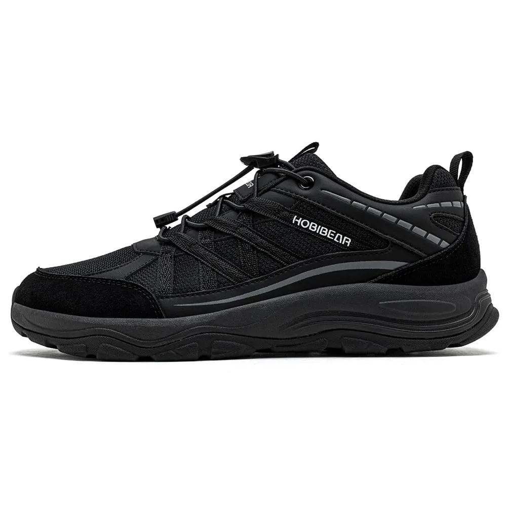 Unisex Hiking Walking Shoes Wide Toe Elastic Band Sneakers Cross Outdoor Travel Mesh Running Shoes for Men Women