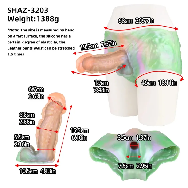 Strap On Long Horse Dildo Sheath Silicone Harness Dildo Panties Wearable Penis Sleeve Adult Sex Toy for Men Reusable Condom — image 16