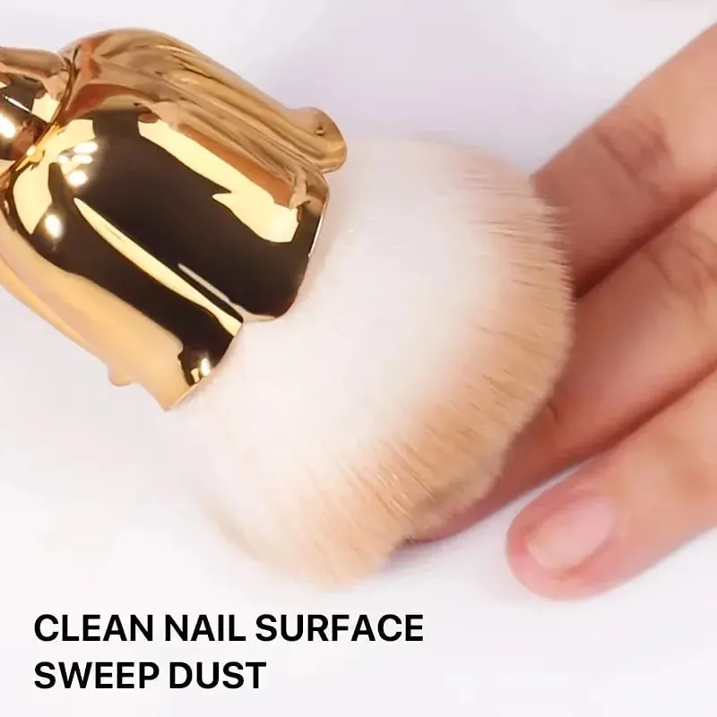 A Rose Shaped Nail Dust Brush Soft Bristles Makeup Foundation Make-Up & Powder Blusher Tools Foundation Make-Up Beauty Brush — image 2