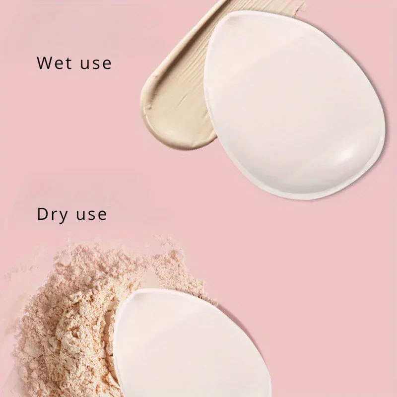 2 pçs mini silicone pontas dos dedos-pincéis de maquiagem reutilizáveis ​​sem fragrância para corretivo de fundação e pó compõem acessórios