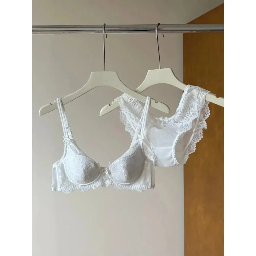 Soutien-gorge en dentelle violette pour femmes, broderie française Sexy, à armatures douces, minimiseur, Push Up, Anti-affaissement, Lingerie, brassière 32 à 38 — image 4