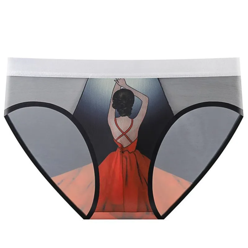 Novelty Cartoon Mesh Briefs Men Underwear NEW 2026 Male U Convex Pouch Underpants Plus Size XL-4XL — image 12