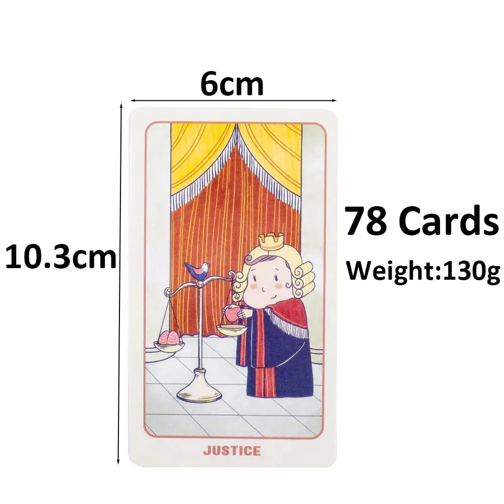 78 Pcs Joyful Whimsical Cute Baby Cartoon Tarot Deck - an Intuitive And Magical 78-Card Deck for Divination And Self-Discovery — image 4