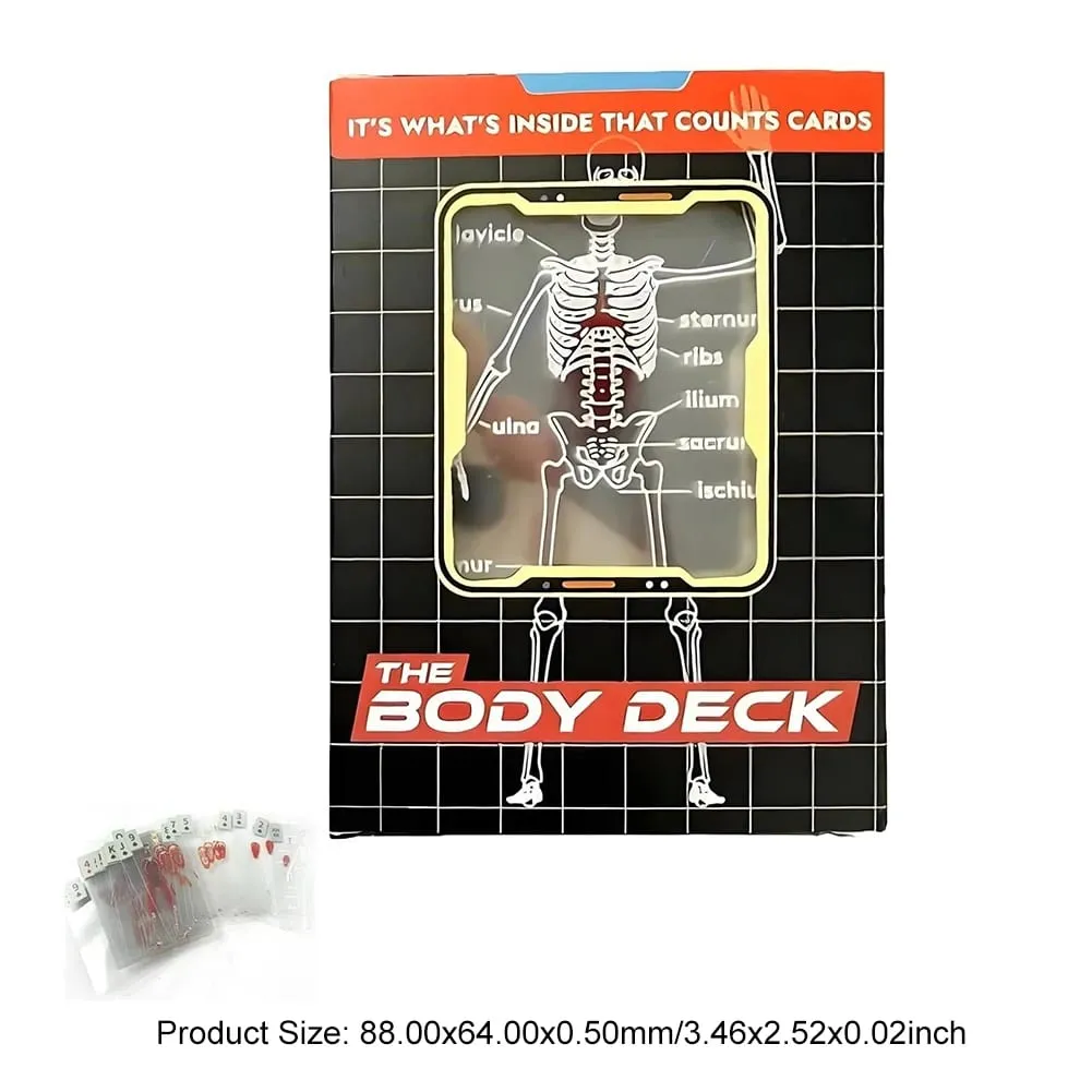 Body Deck 52 Sheets Playing Cards Interesting Human Anatomy Playing Cards Physical Examination Medical Card Teacher Students — image 6