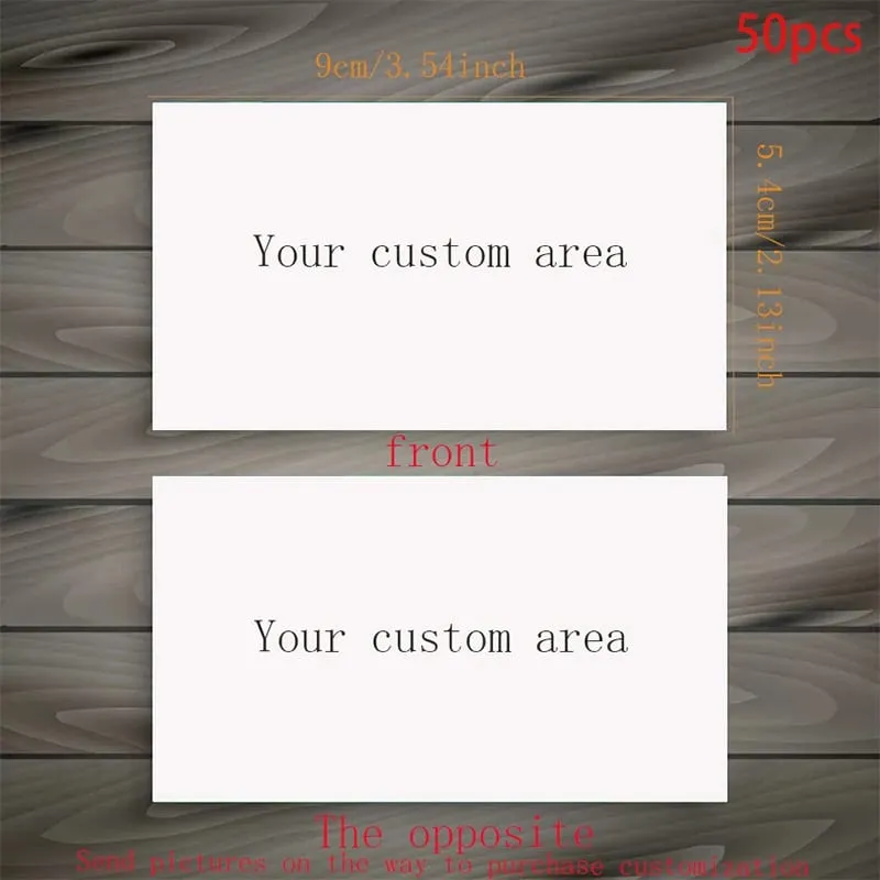 10pcs Customized Premium Business Cards High Quality Printed Invitation Cards Greeting Cards Postcards Personalized Gifts