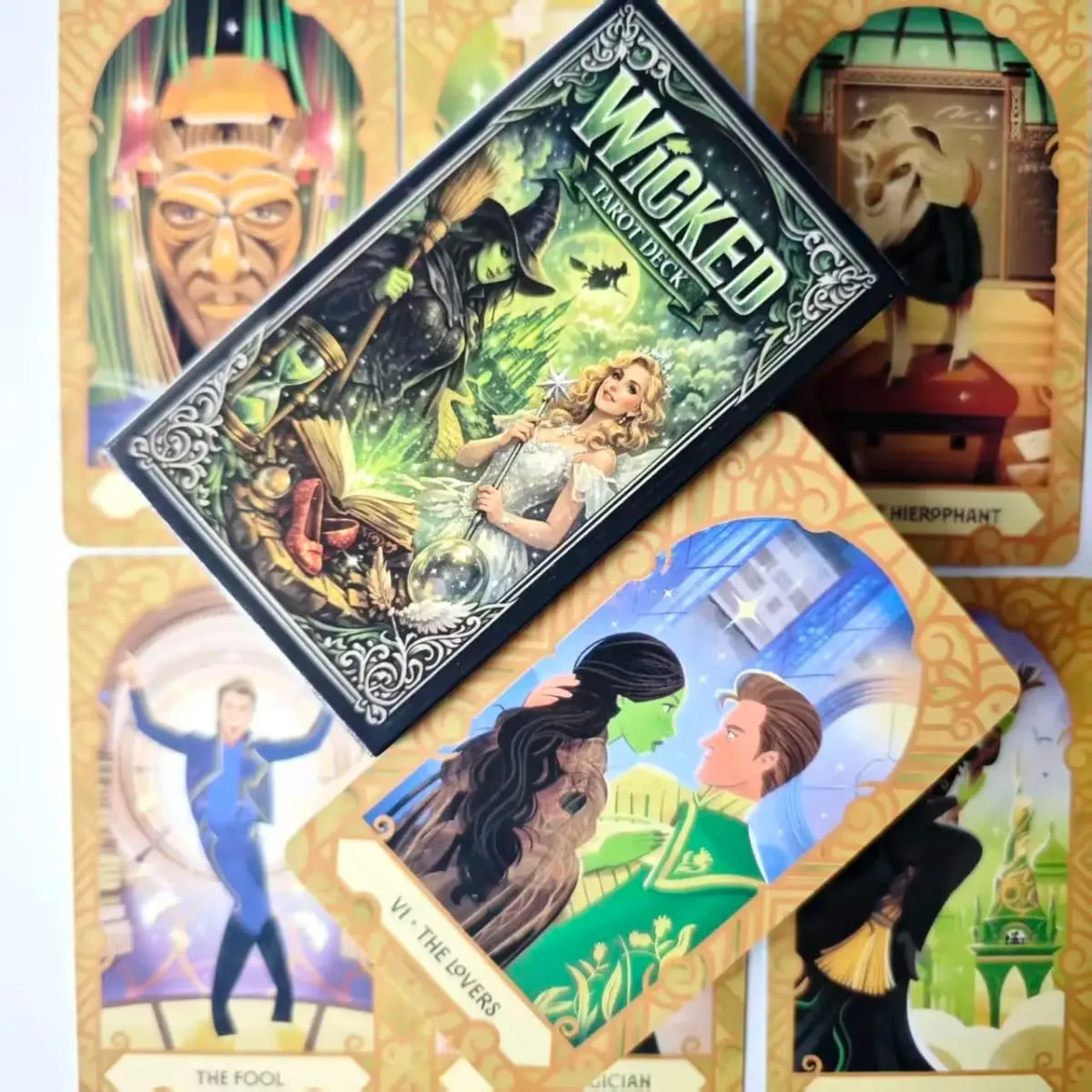 Wicked Tarot Deck – Ensemble complet de 78 cartes de tarot traditionnel, cartes de divination sur le thème fantastique pour débutants et collectionneurs