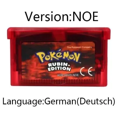 GBA Game Pokemon Series Video Game Cartridge Console Card Pokemon Emerald FireRed Ruby LeafGreen Sapphire Multi-language