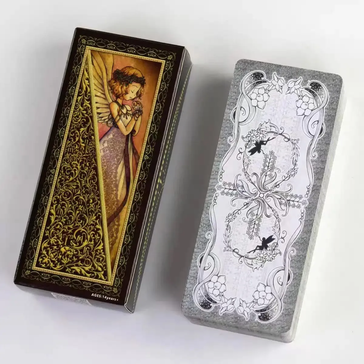 Cartes de Tarot à faible peur, 78 pièces, jeu de conte de fées, Anime, Kawaii, mignon Oracle Divination, jeu de société convivial pour débutants, esprit de sorcellerie