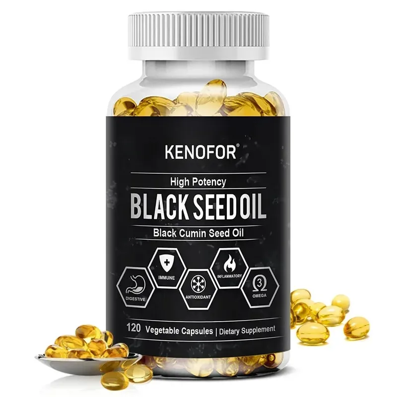 Black Seed Oil 500 Mg - Cold Pressed Nigella Sativa Capsules - Non-GMO Gluten Free for Overall Health Support