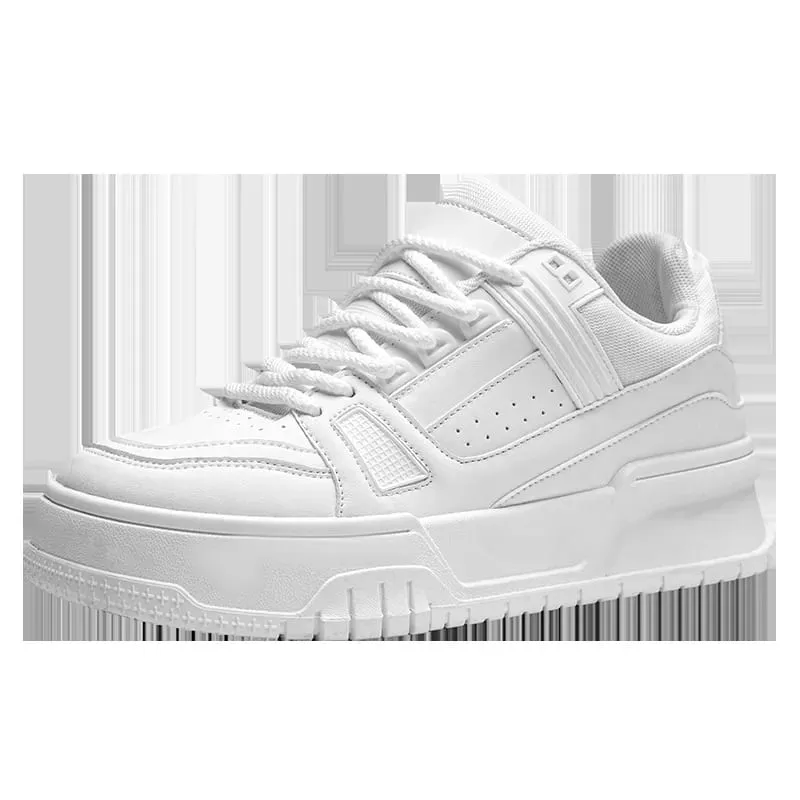 Men Sneakers Casual Shoes Men Flats Zapatillas Hombre Lightweight Pu Leather Breathable Shoe Mens White Sports Tenis Shoes