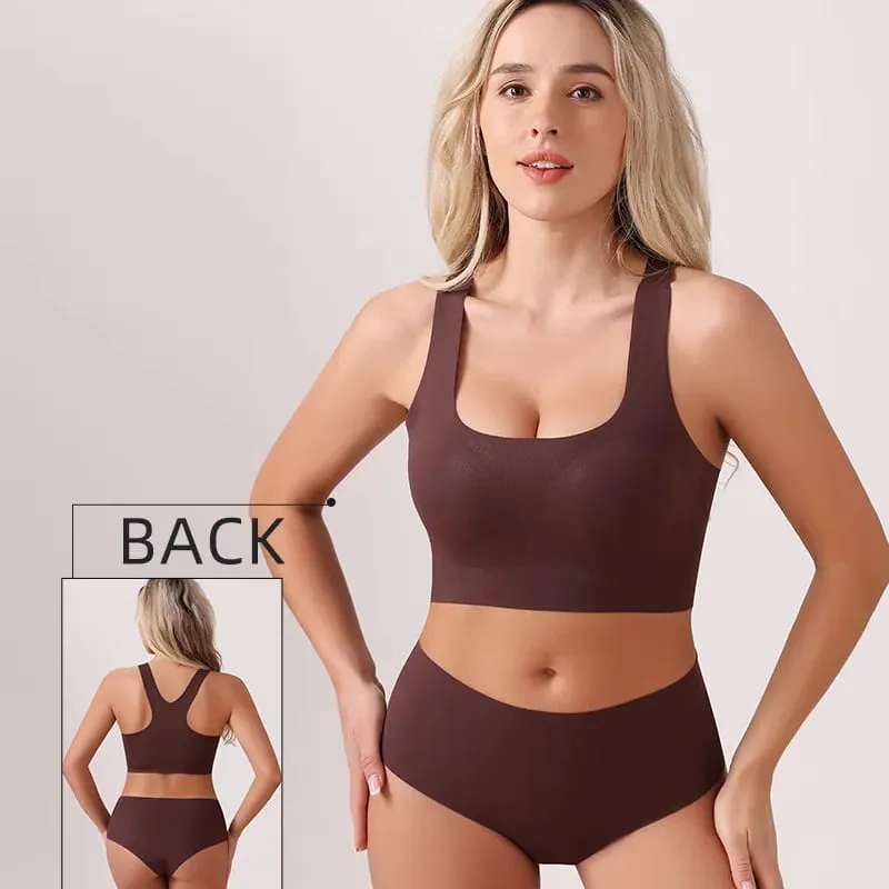 Women's Seamless Bra and Panty Set Racerback Smooth Everyday Lingerie 2026