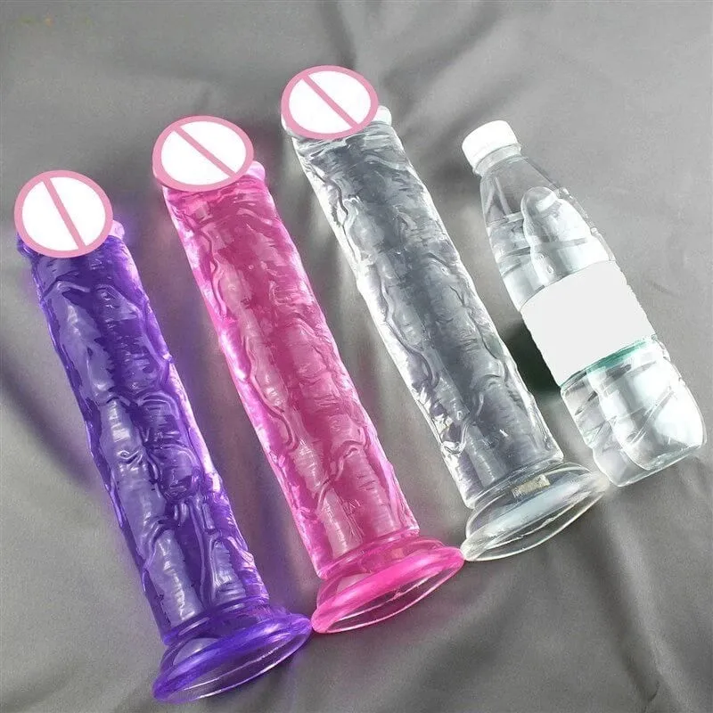Super Cheap 6 Sizes Realistic Soft Jelly Dildo Butt Plug Anal Plugs Adult Sex Toy for Women and Men Vaginal and Anal Masturbator