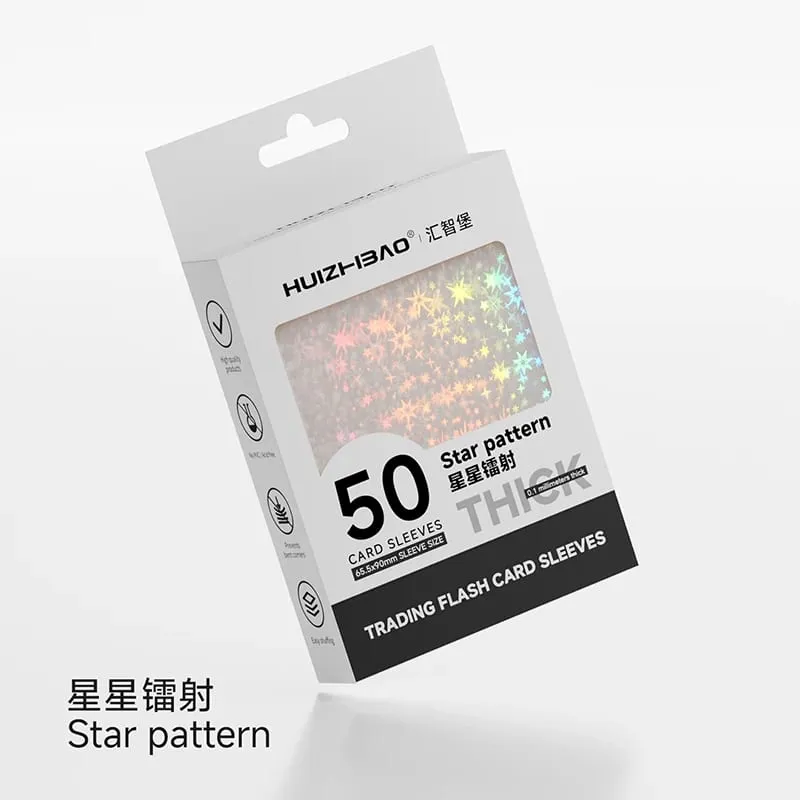 Obal na holografické karty 65,5 × 90 mm Barevný průhledný chránič karty pro TCG standardní/japonský obal na karty