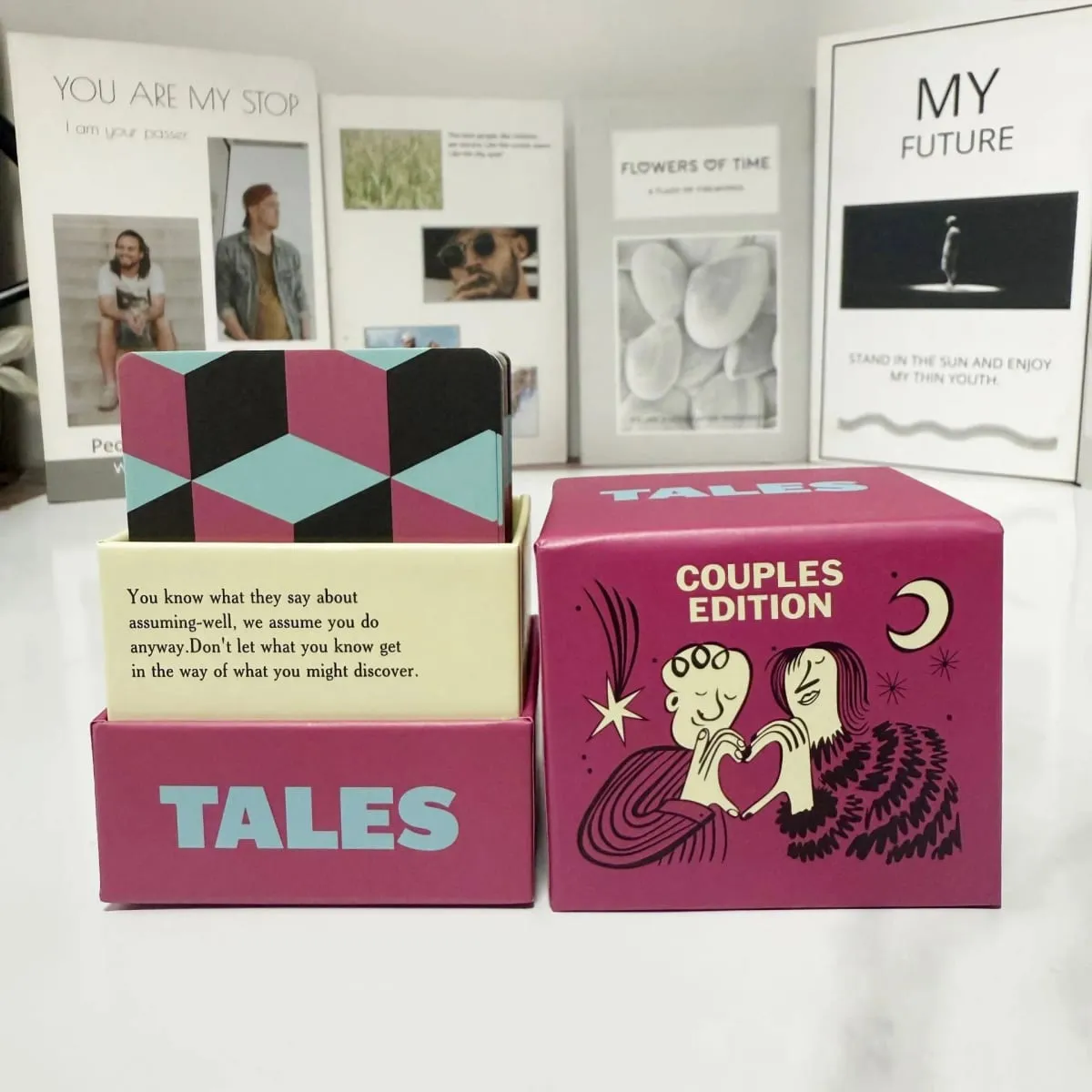 ▍New Dialogue Newcomer Couple Version Couple Dialogue Desktop Card Game Outdoor Family Game Card