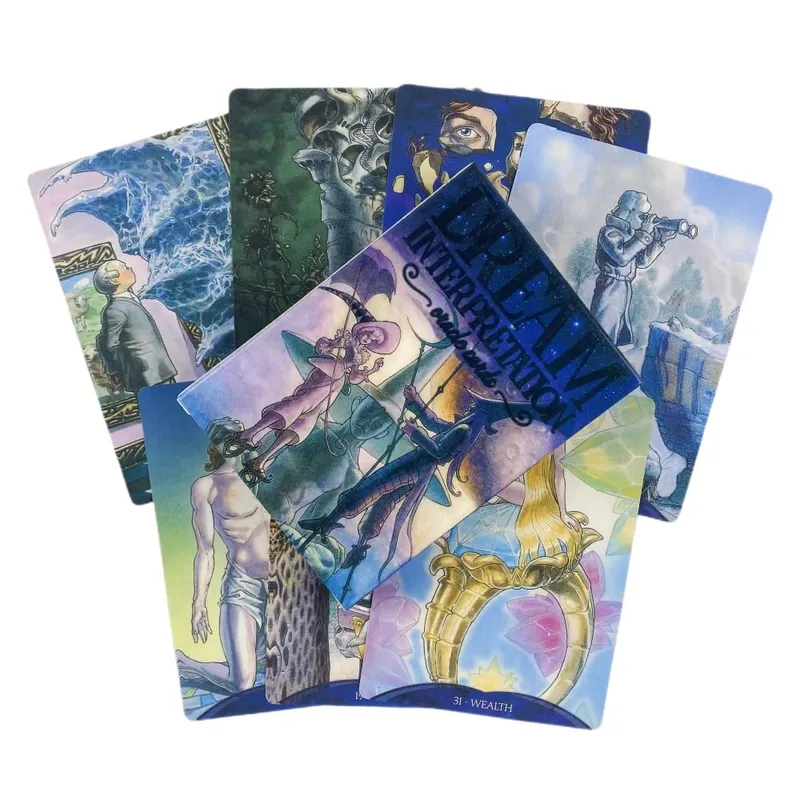 Dream Interpretation Oracle Cards 39 Full Colour Cards Pdf Instructions Paperback Tarot Card Game