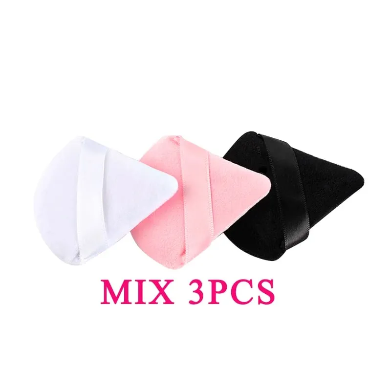 1/2/3/6 PCS Triangle Powder Puff For Loose Powder Cosmetic Foundation Puff Makeup Tool Reusable Sponge Washable Soft Powder Puff