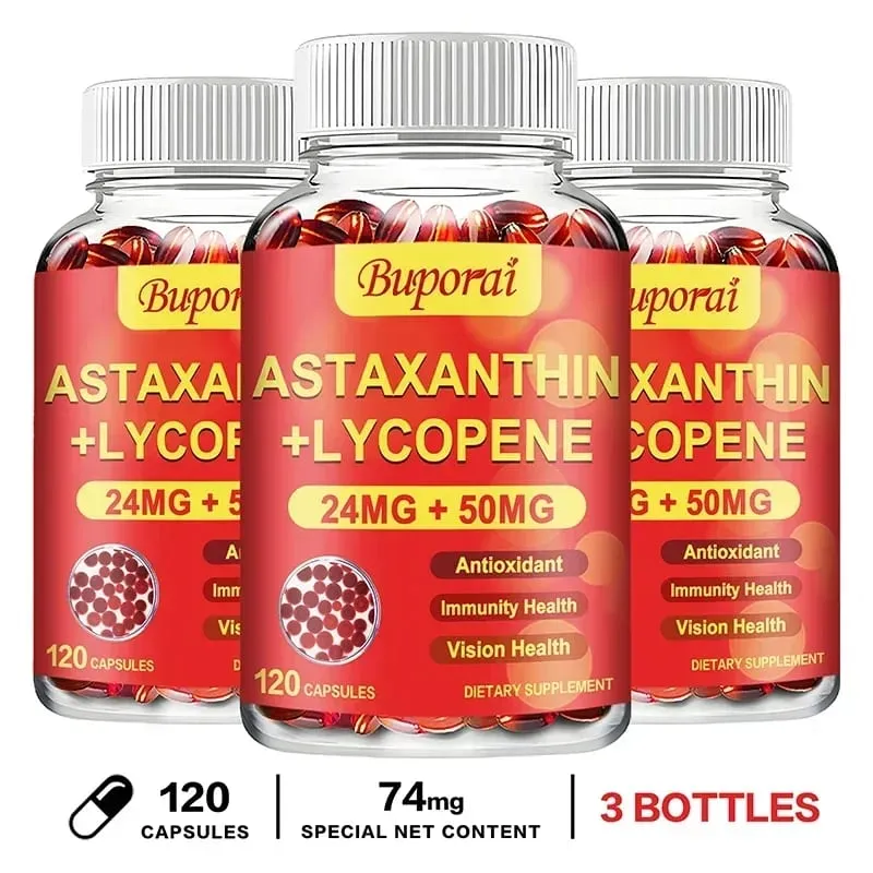Astaxanthin + lykopenové kapsle - antioxidant podporuje vidění srdce a zdraví prostaty zlepšuje imunitu — image 8