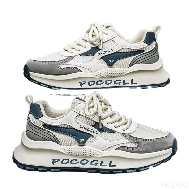 New summer fashionable versatile height increasing shoes mesh breathable soft soled shoes casual comfortable men's sneakers