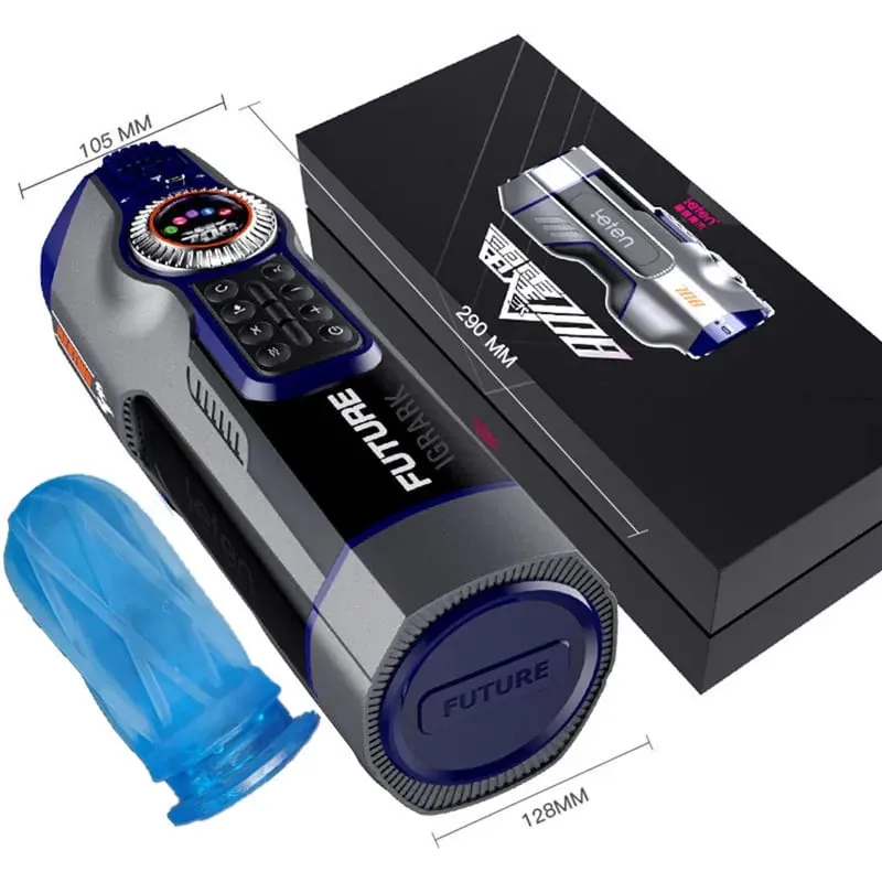 Leten 708-III Quiet Vibrator ความร้อน Moaning USB ชาร์จอัตโนมัติ Telescopic ชายสำเร็จความใคร่ช่องคลอดหีเพศของเล่นสำหรับผู้ชาย
