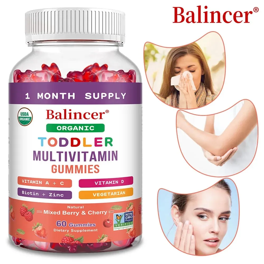 Kids Multivitamin Gummies Kids Vitamins with Vitamin C D E & Zinc for Immune Support Childrens Gummy Vitamins Fruit Flavors — image 3