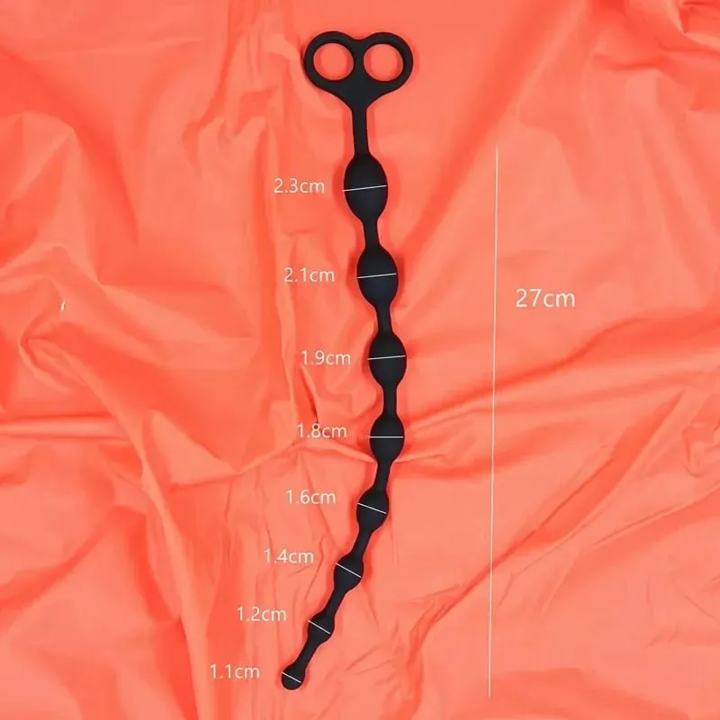 Large Anal Plug for Men & Women Multi-Size Silicone Anal Beads Trainer Kinky Adult Sex Toys for Beginners — image 7