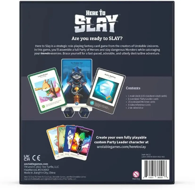 Unstable Games Here to Slay Card Game Unicorns Here to Sleigh Holiday Expansion Pack Family Game Night Strategic role Card Game — image 3