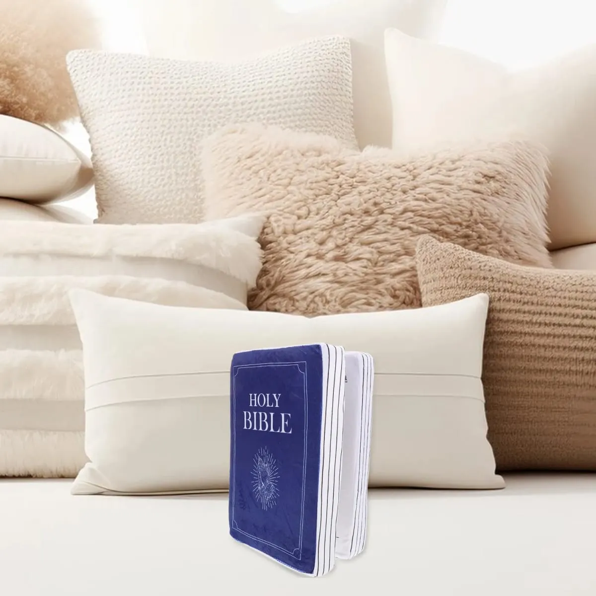 Bible Book Pillow Soft Creative Throw Pillow Decorative Couch Cushion Bible Fun Throw Book Small