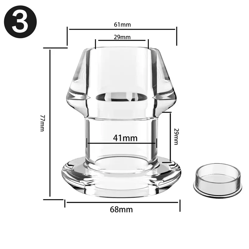 Tapón Anal hueco, tapones para los glúteos de silicona con tapón, dilatador Anal, expansión del túnel del ano, masaje de próstata, Juguetes sexuales para mujeres, hombres, Gay