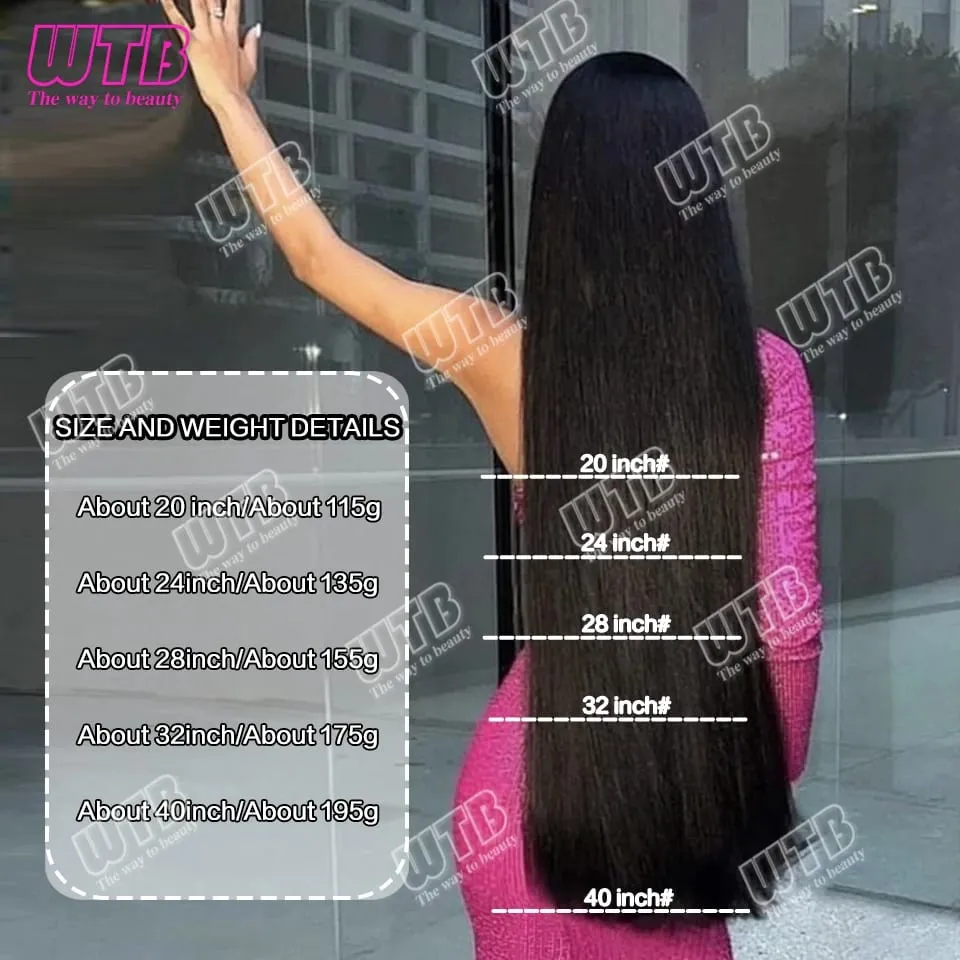Extra Long Straight Synthetic 5 Clip Hair Extensions Ponytail Extension For Ladies Girls 20~40 Inches Clip In Extensions Hairpie